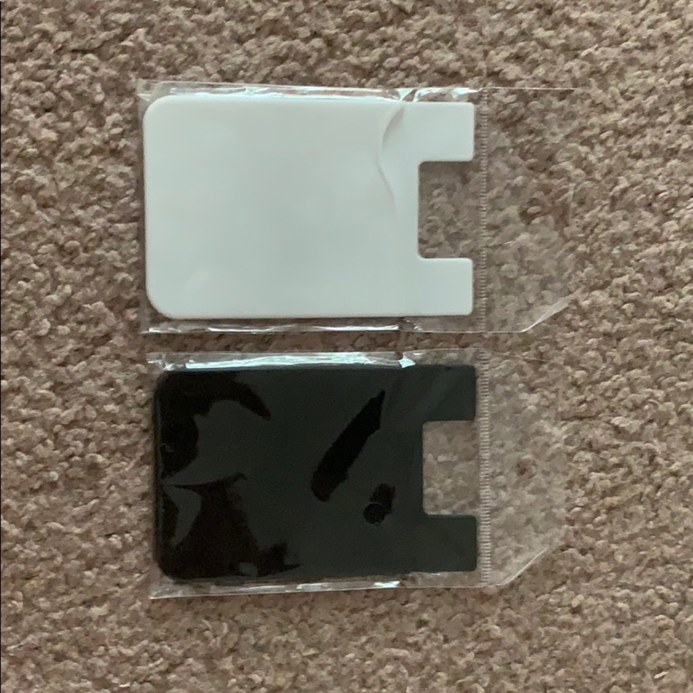 Silicone credit card holder (2): Black and White